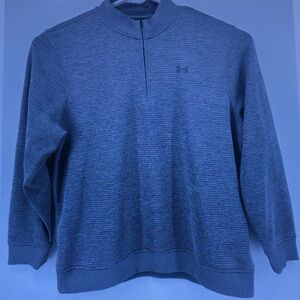 Under Armour Men's Navy Half-Zip Pullover Sweater